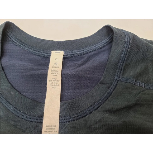 Lululemon Metal Vent Tech Short Sleeve Shirt Blue Size XL Mens - Picture 3 of 7